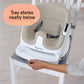 Ingenuity Baby Base 2-in-1 Booster Feeding and Floor Seat with Self-Storing Tray - Cashmere