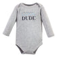 Hudson Baby Unisex Baby Cotton Long-Sleeve Bodysuits, Polar Bear, 0-3 Months