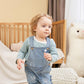 Lvyinli Cute Baby Boy Clothes Suit Toddler Boys' Striped Long Sleeve T-Shirt+Denim Overalls Jumpsuit Pants Outfits Sets (9-15 Mo