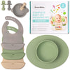 Upward Baby Led Weaning Supplies, Silicone Baby Feeding Set, Baby Feeding Essentials, Baby Led Weaning Set, Baby Eating Essentia