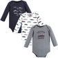 Hudson Baby Unisex Baby Cotton Long-Sleeve Bodysuits Cars 3-Pack, 12-18 Months