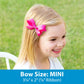 Wee Ones Girls' 3 Classic Grosgrain Hair Bows, Mini, Assorted