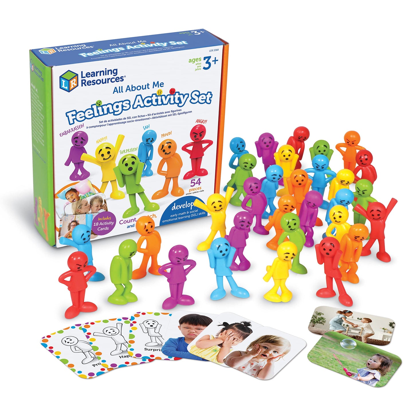 Learning Resources All About Me Feelings Activity Set - 54 Pieces, Ages 3+ Toddler Social Emotional Learning Games, Communicatio