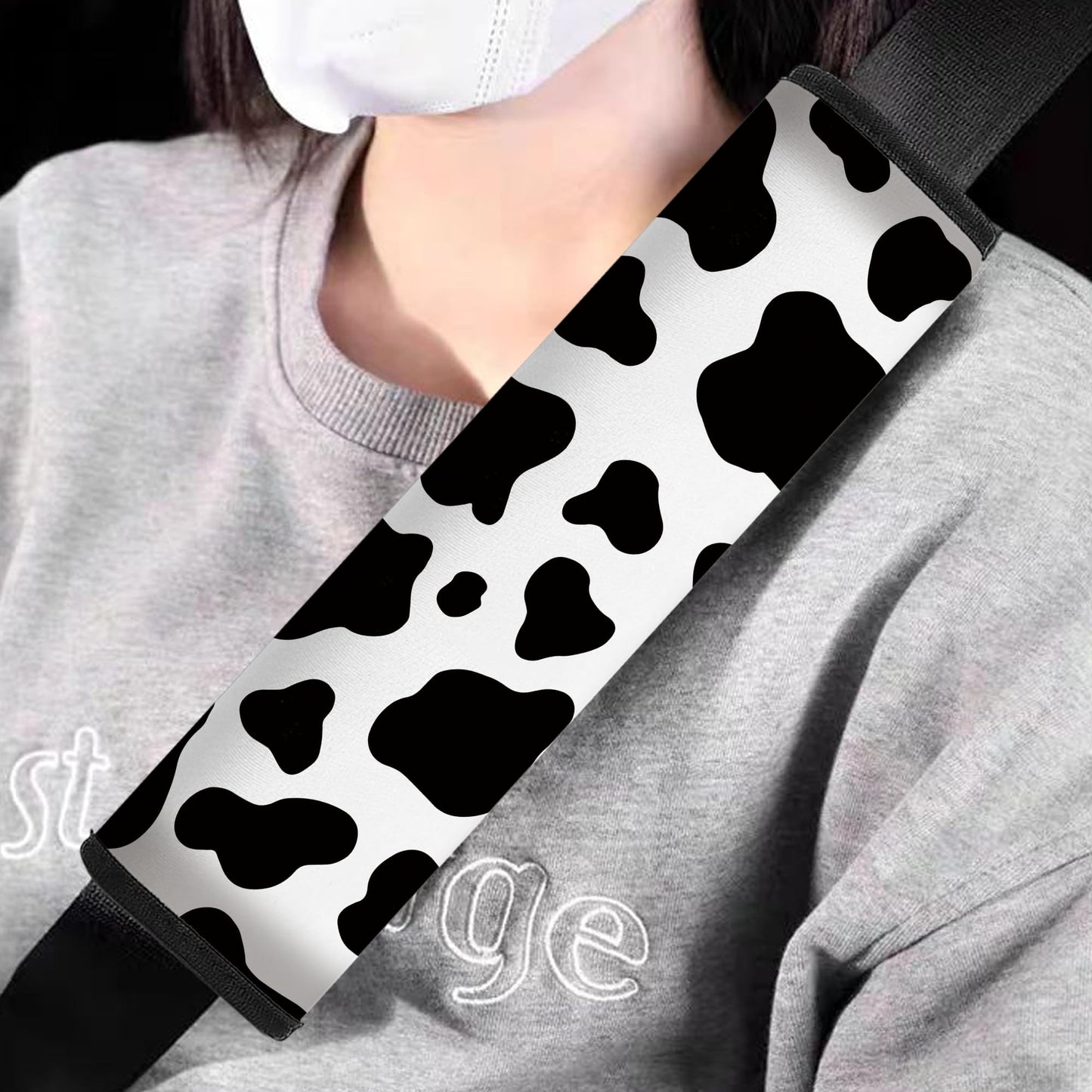 Mokiwala Car Seat Belt Pad Cover, 4-Pack Soft Car Safety Seat Belt Strap Shoulder Pad For Adults And Children, Suitable For Car