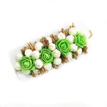 Lavitra Fashion headbands foam flower soft nylon hairbands for baby girls infants Toddlers  (Pack of one) (Light green)