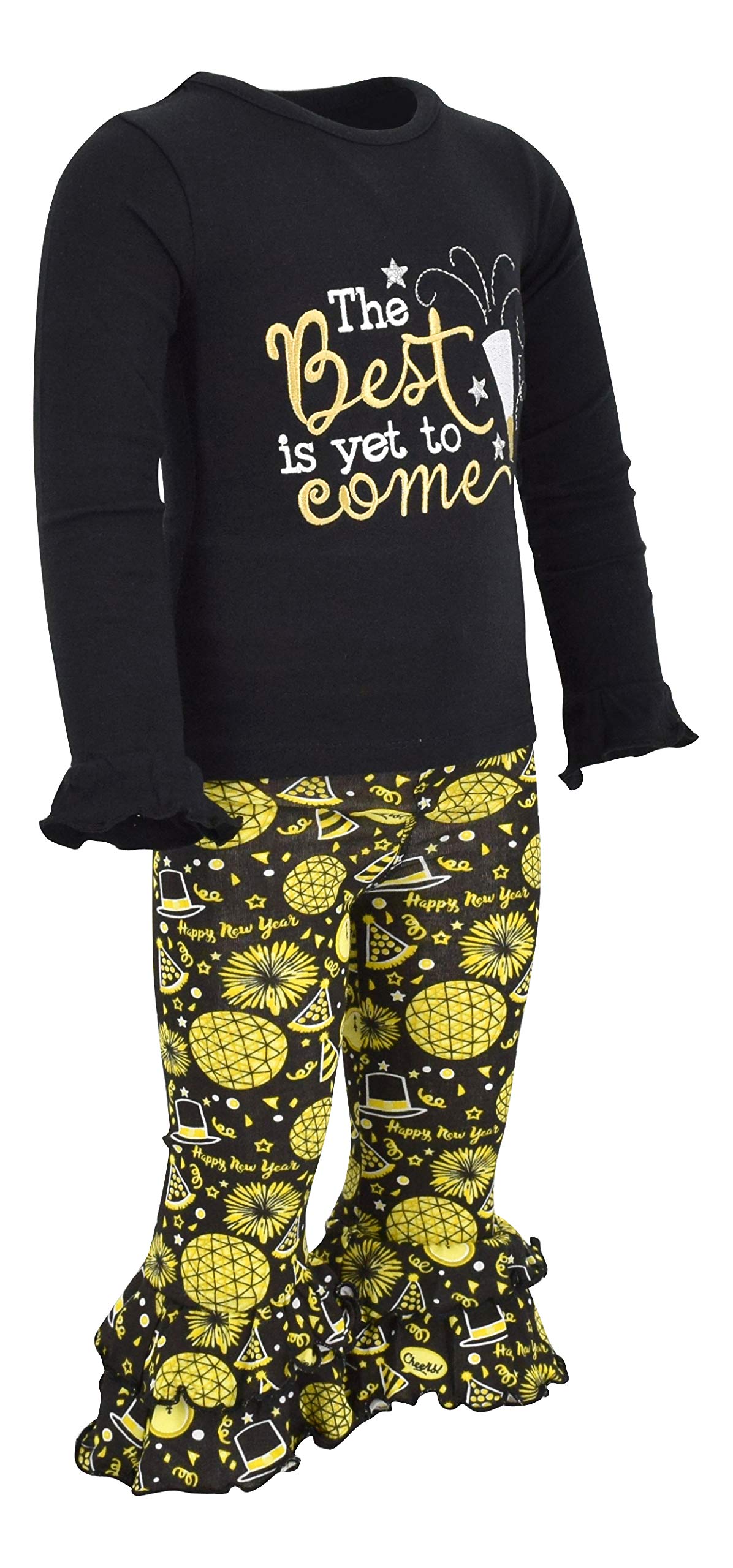 Unique Baby Girls 2 Piece Best Is Yet To Come New Years 2019 Outfit Set (18M)