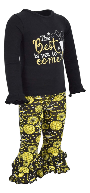Unique Baby Girls 2 Piece Best Is Yet To Come New Years 2019 Outfit Set (5)