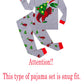 Kikizye Christmas Grey Dinosaur Baby Boys Long Sleeve Pajamas 100% Cotton Sleepwears Infant Size 18-24 Monthes