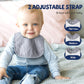 Poikshark 6-Pack Muslin Baby Bibs For Unisex Boys Girls, Solid Colors, Drooling And Teething Bibs For Infant, Newborn, Soft Cott