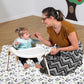 Chicmoments Toddlers 40 * 47 Inch Disposable Splat Mats, Panda Print Splash Mats For Under Highchair, 20 Sheets Waterproof & Lea