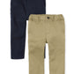 The Children'S Place,Baby-Boys,And Toddler Boys Stretch Skinny Chino Pants,Flax/New Navy 2 Pack,3T