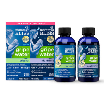 Mommy'S Bliss Gripe Water For Babies With Gas, Colic Or Stomach Discomfort Day & Night Combo