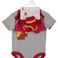 Harry Potter Baby Boys Clothing 3-Piece Set With Bodysuit, Hat, And Socks Gifts Baby Clothes (3 Pack Grey/Red/Yellow, 6-9M)