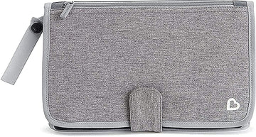 Munchkin Go Change Portable Diaper Changing Kit with Changing Pad and Wipes Case, Grey