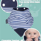 Cheeky Chompers 2-In-1 Baby Dribble Bib With Soft Silicone Teether, Reversible Bandana Style, Innovative Dimple Design Soothes G