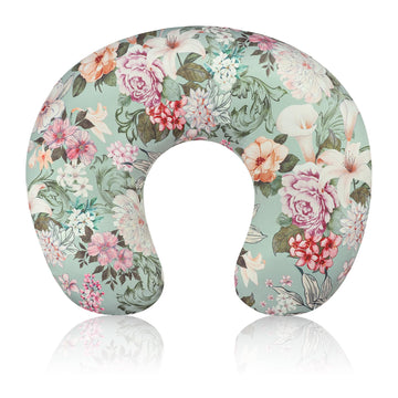 Hnhuaming Nursing Pillow Cover For Baby Girls Boys, Green Breastfeeding Pillow Cover, Stretchy Removable Feeding Pillow Case For