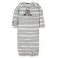 Gerber Unisex Baby Boy And Girls 4-Pack Sleeper Gown Jungle Blue 0-6 Months