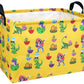 BOOHIT Large Dinosaur Easter Baskets for Kids Teen Boys Personalized Egg Hunting Baskets Baby Fabric Empty Easter Gift Bakset (S