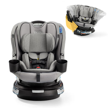 Graco Easyturn 360 2-In-1 Convertible Car Seat, 360 Degree Rotating Infant To Toddler Rotating Car Seat, 2 Modes Forward And Rea
