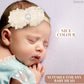 Baby Girl Flower Headband And Hair Accessories - Floral Headpiece With Bows For Newborn And Infant Girls