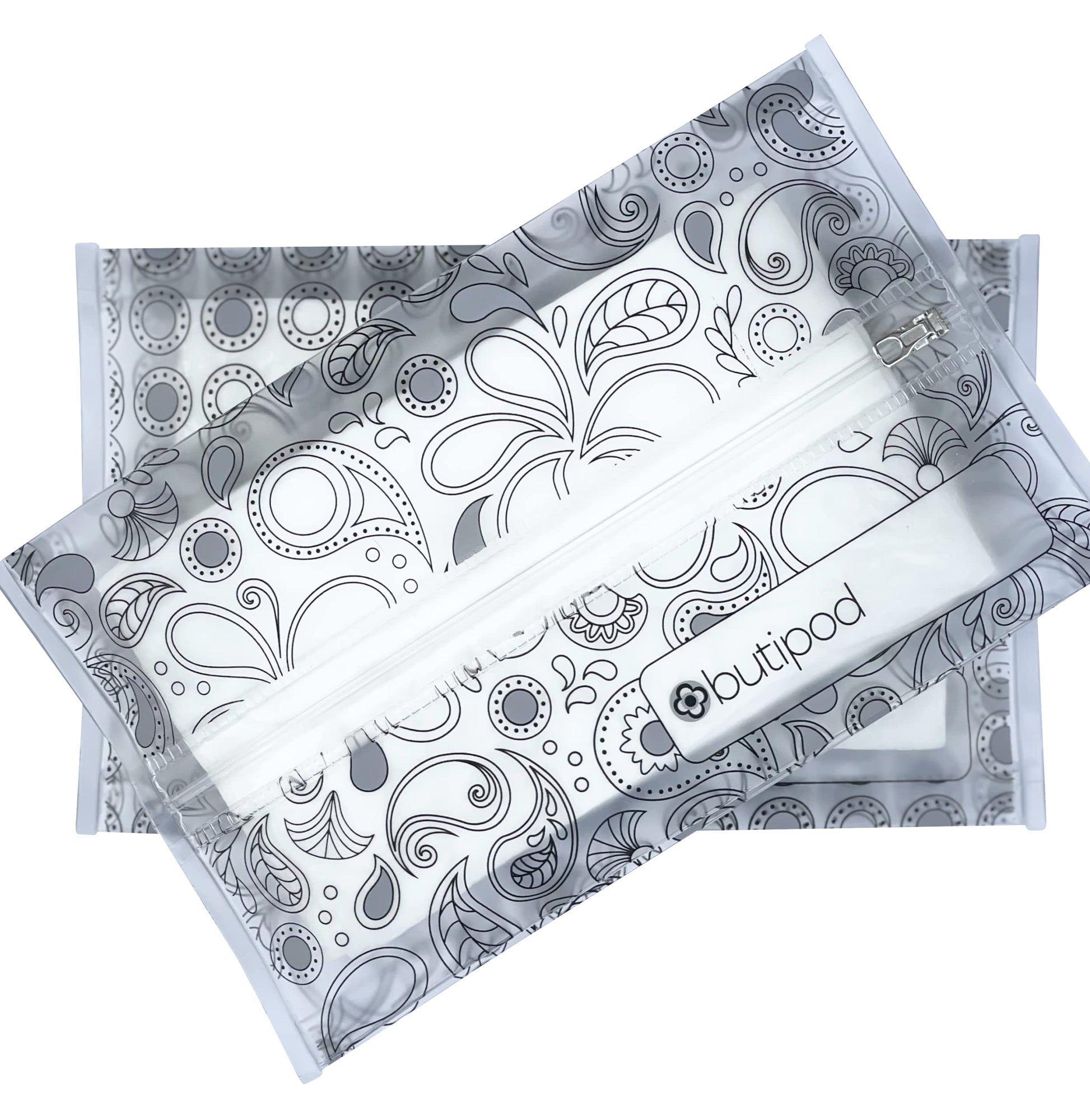 Butipods Reusable Travel Wipes Case - Portable Moisture-Retaining Pouch, Slim Holder, Convenient Container For Diaper Bag, Dispe