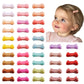 Ruyaa Tiny Small Hair Bows Snap Clips Baby Girls Fine Hair Baby Barrettes First Hair Bows For Newborn Infant Baby Hair Clips Fri