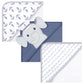 Hudson Baby Unisex Baby Cotton Rich Hooded Towels, Sailor Elephant, One Size