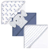 Hudson Baby Unisex Baby Cotton Rich Hooded Towels, Sailor Elephant, One Size
