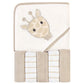 Hudson Baby Unisex Baby Hooded Towel And Five Washcloths, Modern Giraffe, One Size