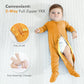 Hapiu Rayon From Bamboo Baby Footed Pajamas, 2 Way Zipper Ykk, Footie For Baby Boy Girls, Newborn-24 Months, 2-Pack, Halloween &