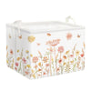 Clastyle Boho Flower Nursery Basket Fall Wildflower Floral Dandelion Storage Bin Plant Butterfly Baby Girl Gift Basket Rectangle
