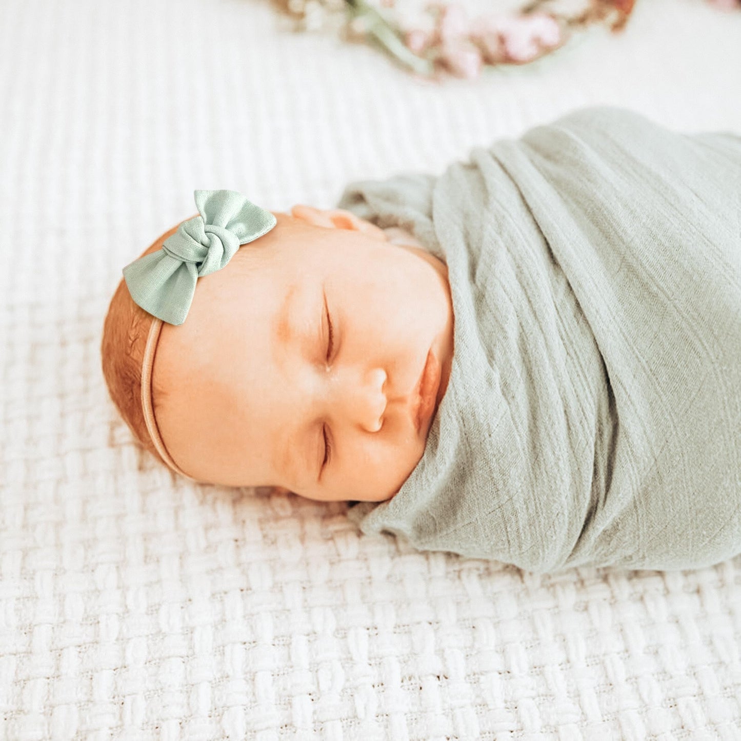 Niceye Baby Girl Bows And Headbands, Handmade Stretchy Nylon Hairbands Hair Bows For Newborn, Infant, Toddler - Soft Baby Hair A