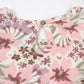 Honestbaby Long Sleeve Tiered Dress,Girl,Painted Floral Pink,4T