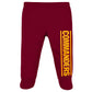 Gerber Nfl Baby Boys' 3Pc Bodysuit, Footed Pant, & Cap Set, Washington Commanders, 0-3 Months