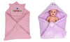 CTMKIDS Baby Wrap with Cap for Kids 74x74 cm  Pink & Single Baby Wrap with Cap for Kids 74x74 cm  Lavender