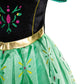 Party Chili Princess Costumes Birthday Party Fancy Dress Up For Little Girls With Wig,Crown,Mace,Gloves 5-6 Years (130)