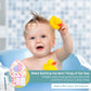 Spasilk Baby Bath Hooded Terry Towel With 3 Washcloths, Baby Bath Essentials, One Size, Pink Fish