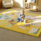 PaPaMat 1.5 Thick Educational Baby Floor Play Mat 59x79, Flannel Padded Memory Foam Kids Mat, Non-Slip Plush Playmat for Nursery