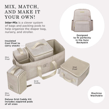 Petunia Pickle Bottom Inter-Mix Deluxe Kit | Baby Diaper Caddy Organizer | Keep Everything Organized In Diaper Bag, Stroller, Or