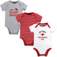 Hudson Baby Unisex Baby Cotton Bodysuits, Valentine Heartbreaker, 6-9 Months