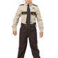 Kids Brown Sheriff Costume Boys, Child State Trooper Police Office Uniform Halloween Outfit Small