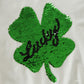 Little Hand Baby Girls Pullover Sweatshirts Toddler Flip Sequin Four Leaf Shamrock Shirts Long Sleeve Kids Clover Tops For 2T 3T