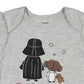Star Wars Infant Baby Girls Short Sleeve Baby Bodysuit Gray 12 Months