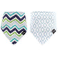 Hudson Baby Unisex Baby Cotton Bandana Bibs, Chevron, One Size