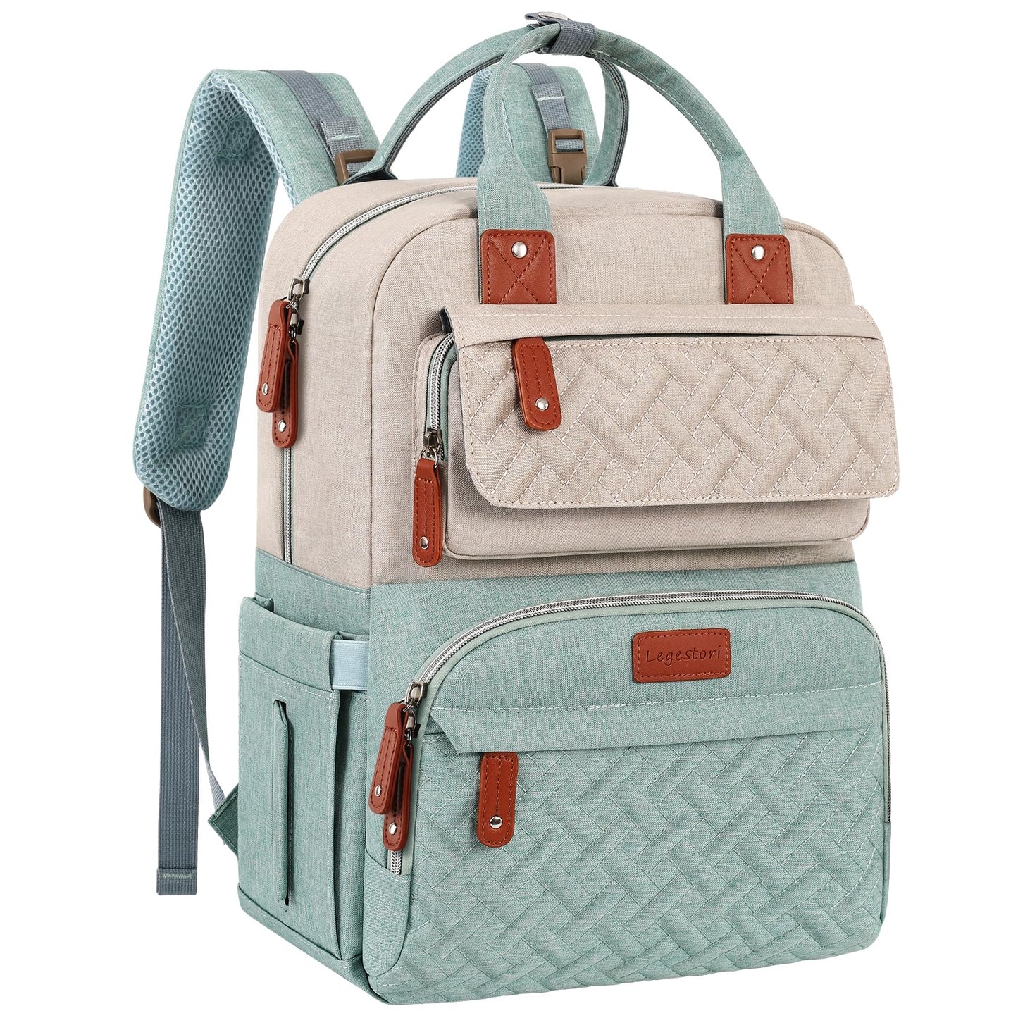 Legestori Diaper Bag Backpack, Baby Diaper Bag for Girls Boys, Multipurpose Baby Backpack for Women, Large Baby Essentials Trave