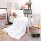 Ntbay Toddler Sheet Set - 3-Piece Microfiber Crib Sheet Set - Flat Sheet, Fitted Sheet, Pillowcase - Solid Toddler Bedding, Whit