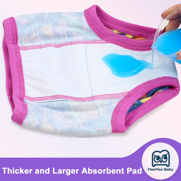 Moomoo Baby Training Underwear 10 Packs Absorbent Potty Training Pants For Boys And Girls Cotton Pee Pants 7T