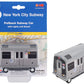 Daron MTA Subway Pullback Toy w/ Light & Sound TT3501 Grey