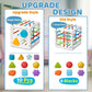 LiKee Toddler Montessori Toys for 1+ Years Old Boy Girl Birthday, Baby Infant Toys with 10pcs Sensory Pieces Shape Sorter, Age O