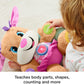 Fisher-Price Baby & Toddler Toy Laugh & Learn Smart Stages Sis Musical Plush with Lights & Phrases for Infants Ages 6+ Months